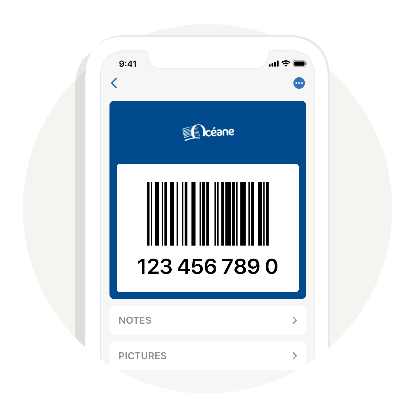 Preview image of the provider's card in the Stocard app